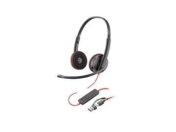 Headset HP Poly Blackwire 3225 USB A+C/3mm Jack Duo/Stereo